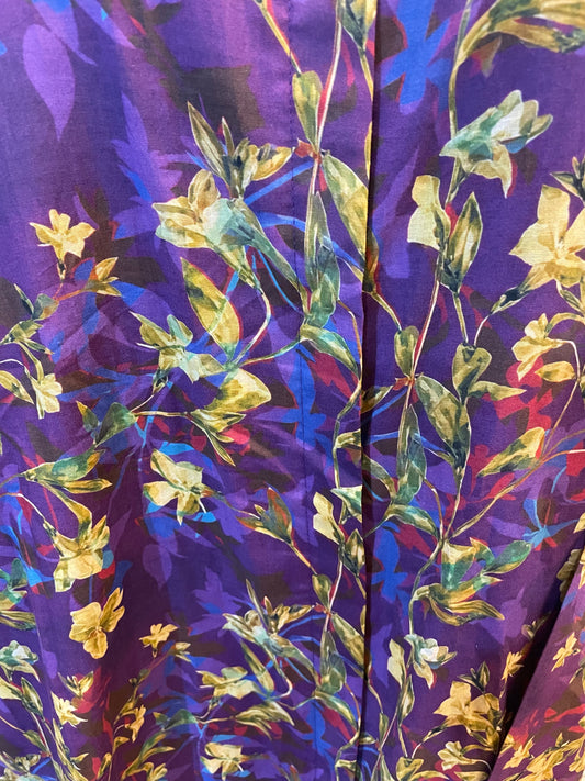π The Peacock Blossom Lawn Abaya 061