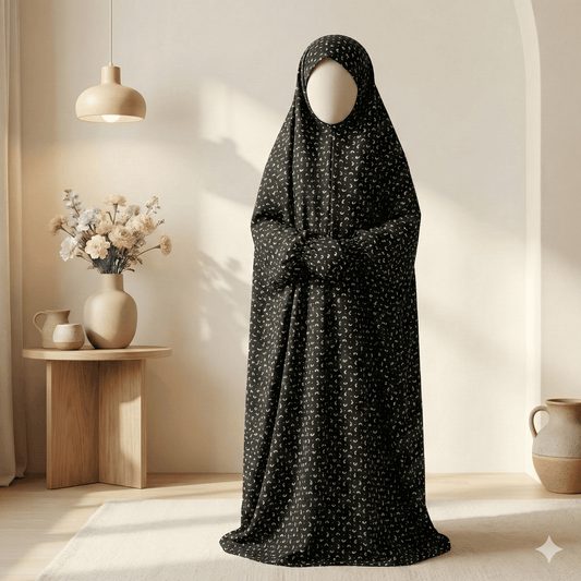 Black Noor Prayer Shawl for Kids