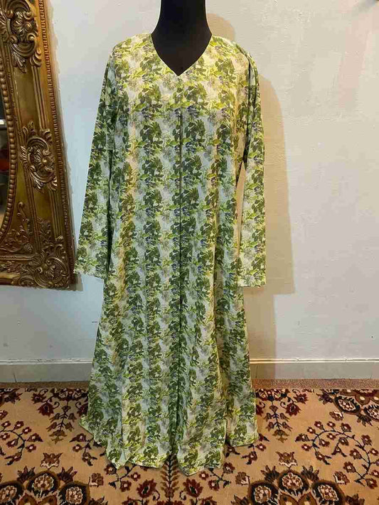 The Alabaster Serenity Lawn Abaya 060