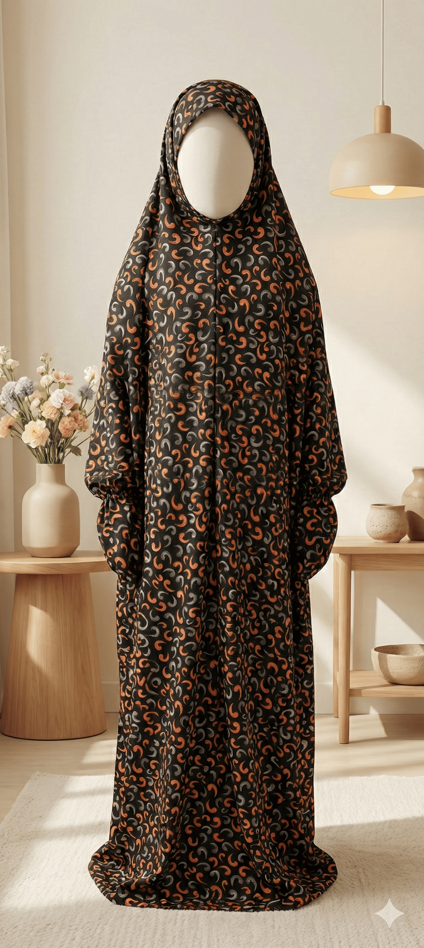 Mocha Dusk Prayer Scarf