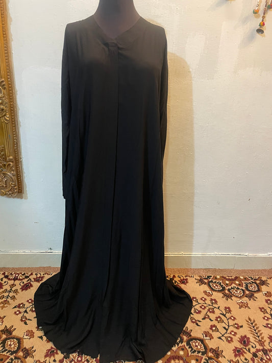 🖤 Black Lawn Abaya Abaya 047