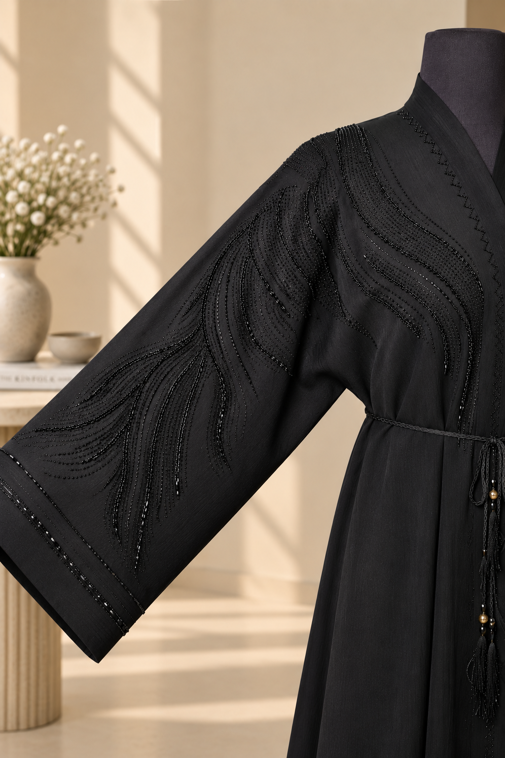 Zoom Black Embellished 8413