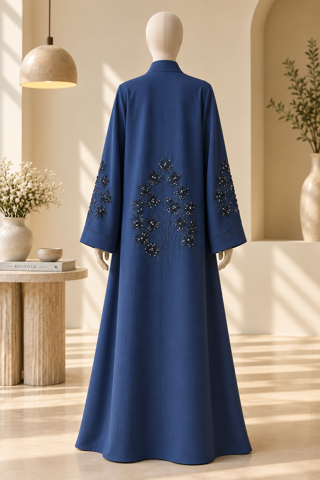 Rainbow blue Abaya 88