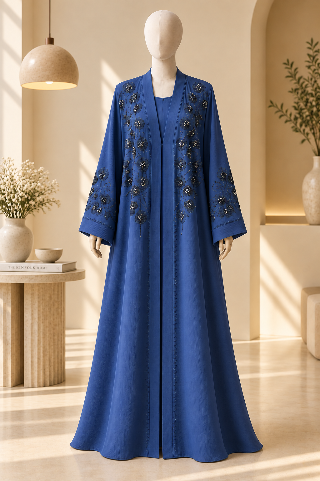 Rainbow blue Abaya 88