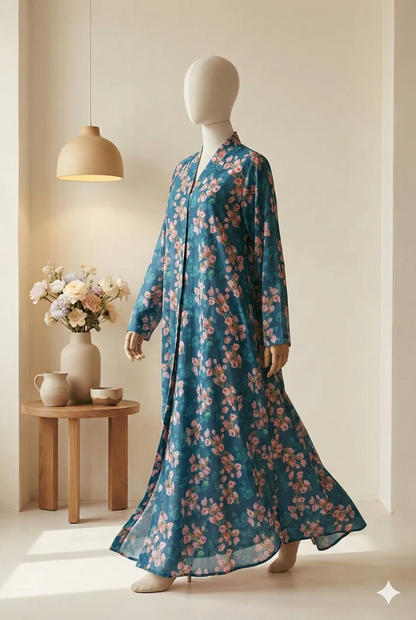 🌿 The Olive Grove Lawn Abaya 059