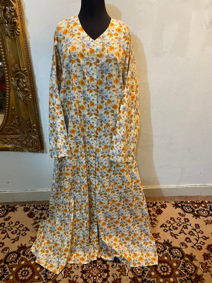 🍃 The Verdant Glade Lawn Abaya 062