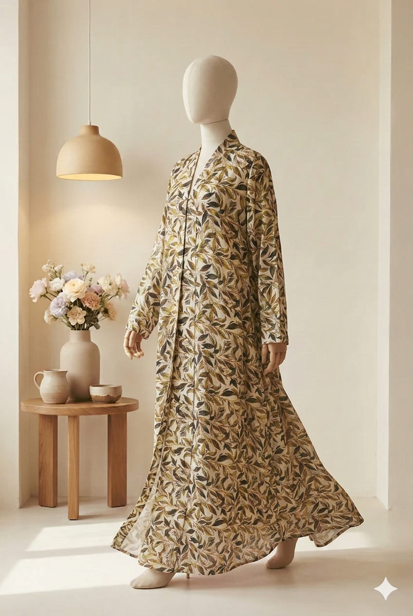 🍇 The Royal Amethyst Lawn Abaya 063