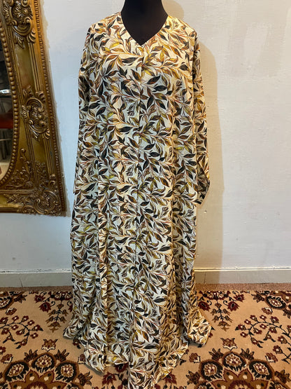 🍇 The Royal Amethyst Lawn Abaya 063