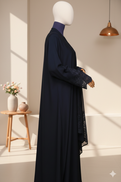 PEACOCK Black Abaya