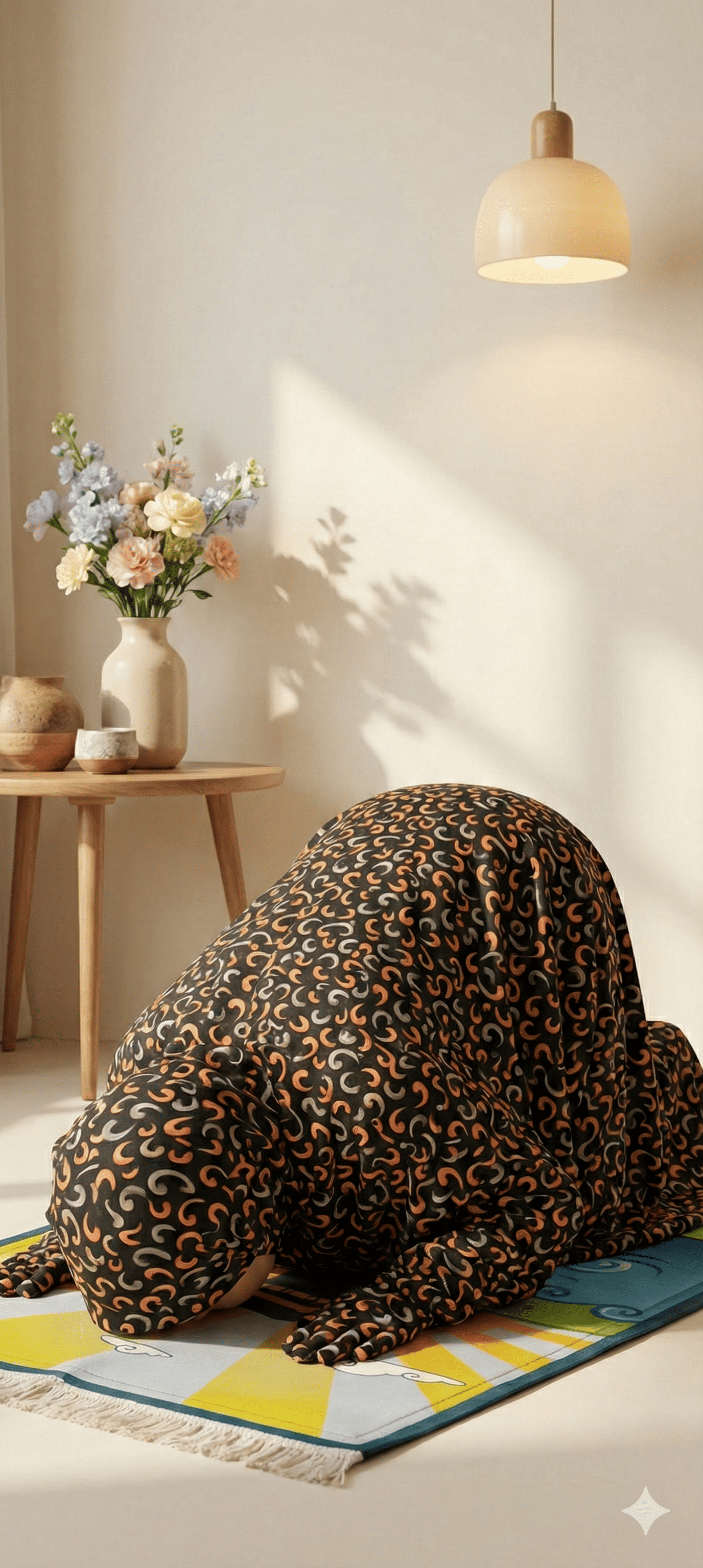 Mocha Dusk Prayer Scarf