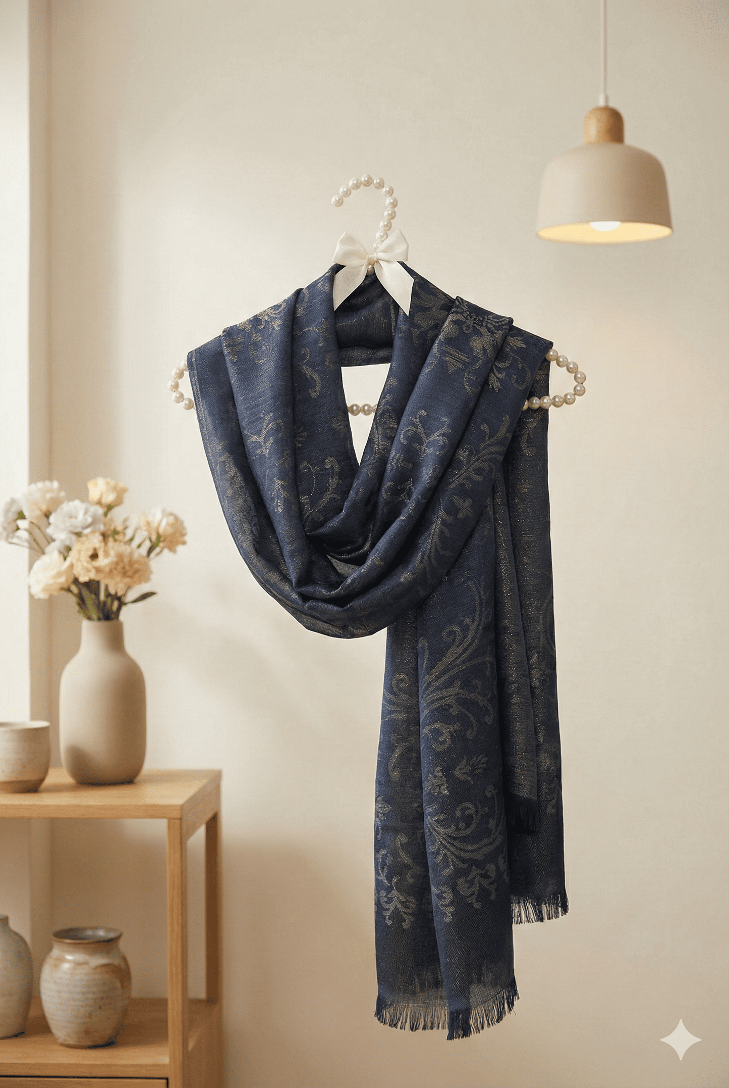 Blue China Silk Scraf