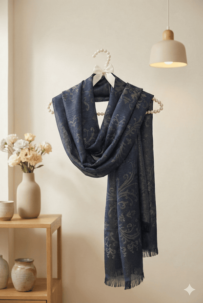 Blue China Silk Scraf