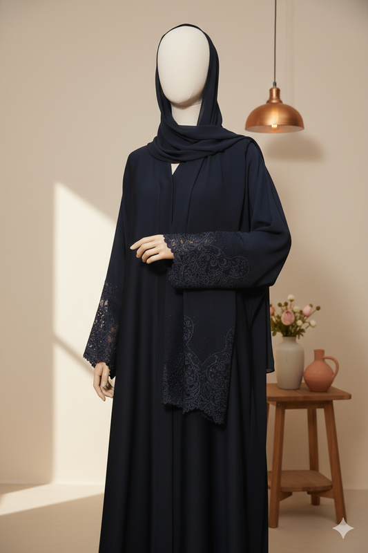 PEACOCK Black Abaya