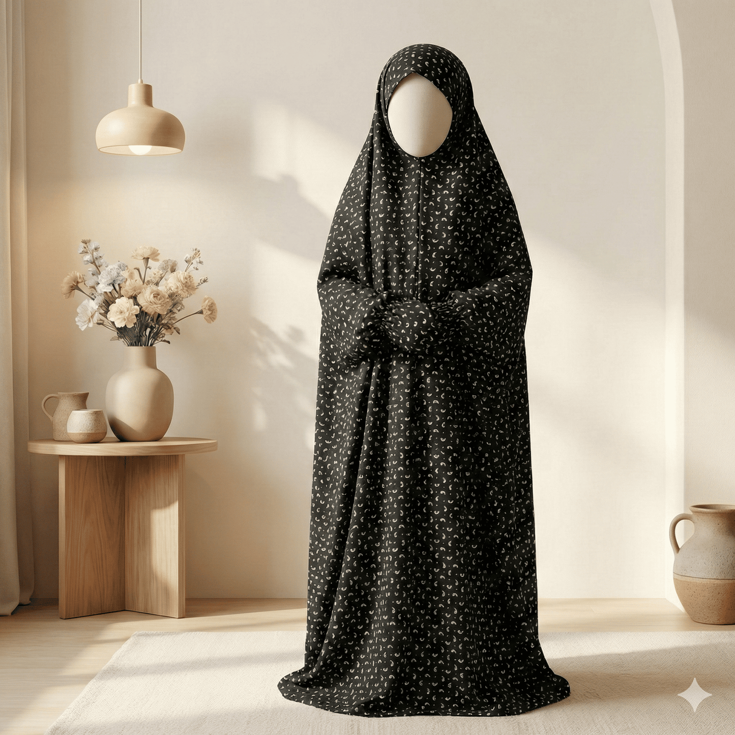 Black Noor Prayer Shawl for Kids