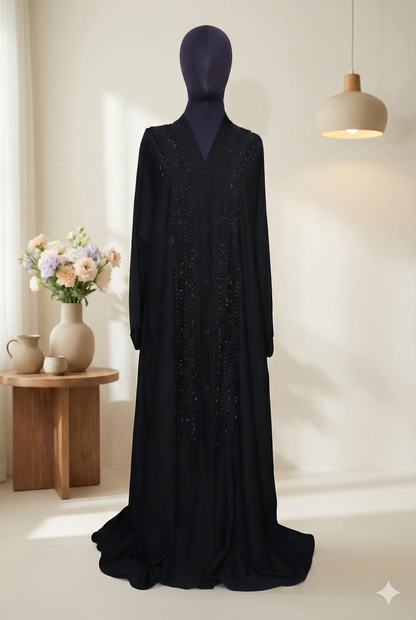 🖤 COAL Premium Handcrafted Abaya – Timeless Elegance &amp; Durability