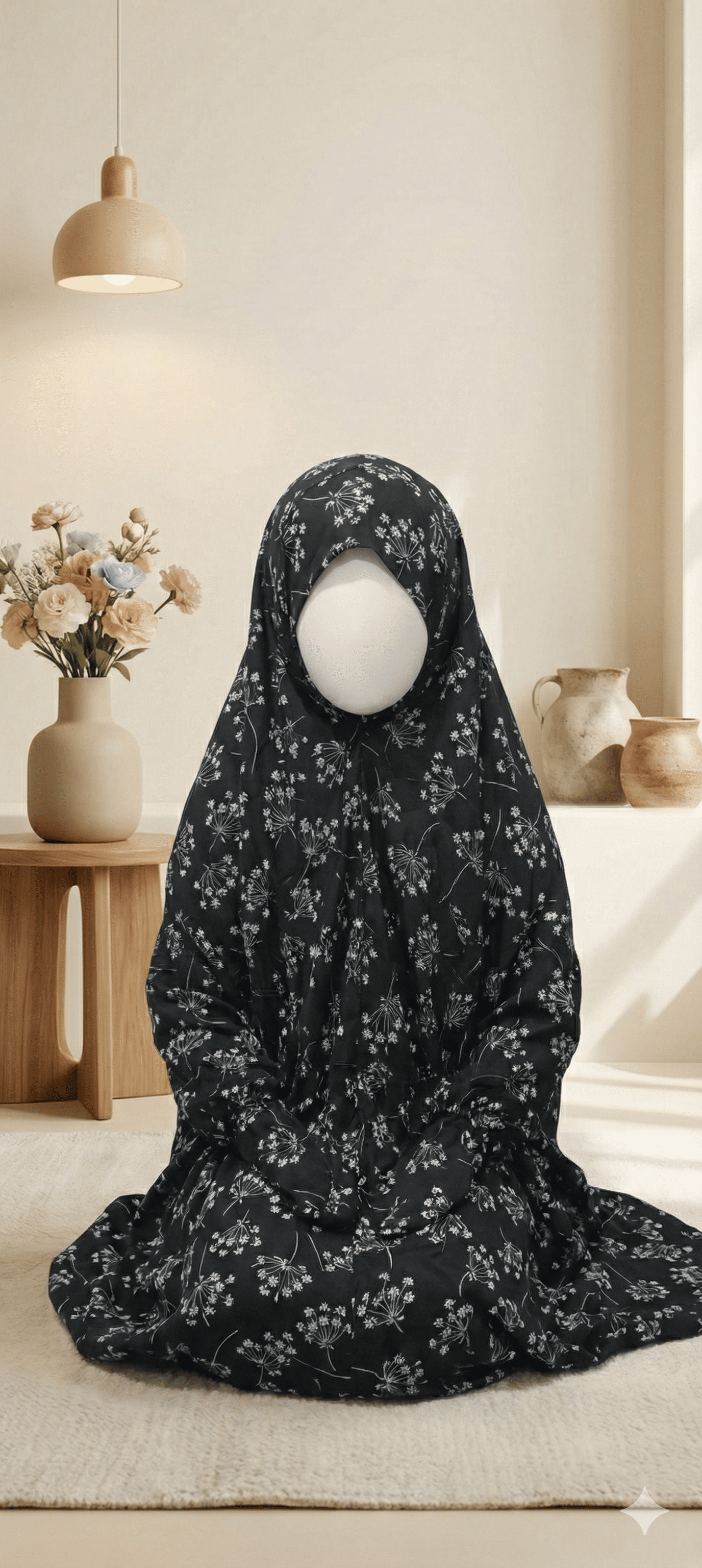 Midnight Serenity Prayer Scarf for Kids