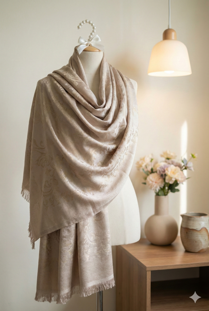 Golden China Silk Scraf