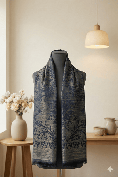 Blue China Silk Scraf