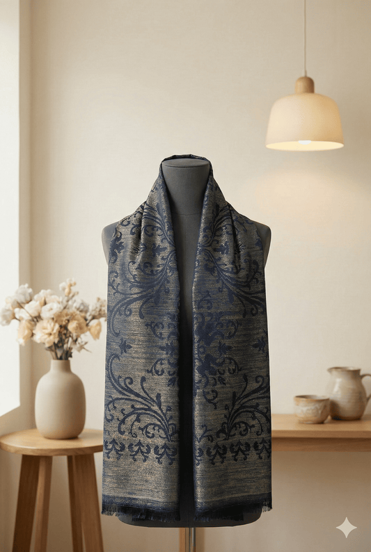 Blue China Silk Scraf