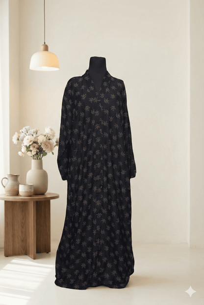 Fiesta Bloom Abaya | Pure Linen Abaya for Girls | Playful Comfort & Grace