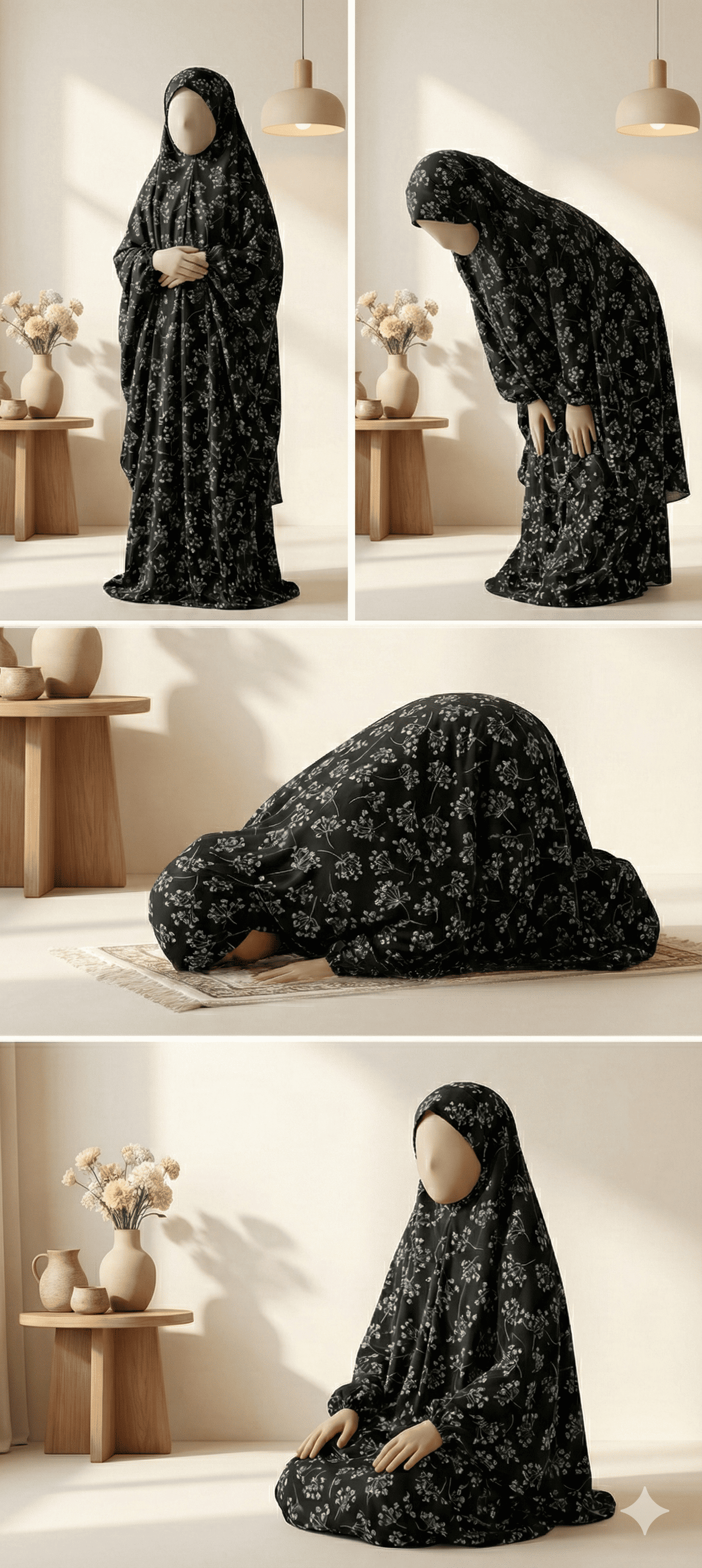 Midnight Serenity Prayer Scarf for Kids