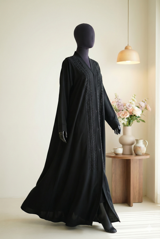 🖤 COAL Premium Handcrafted Abaya – Timeless Elegance & Durability