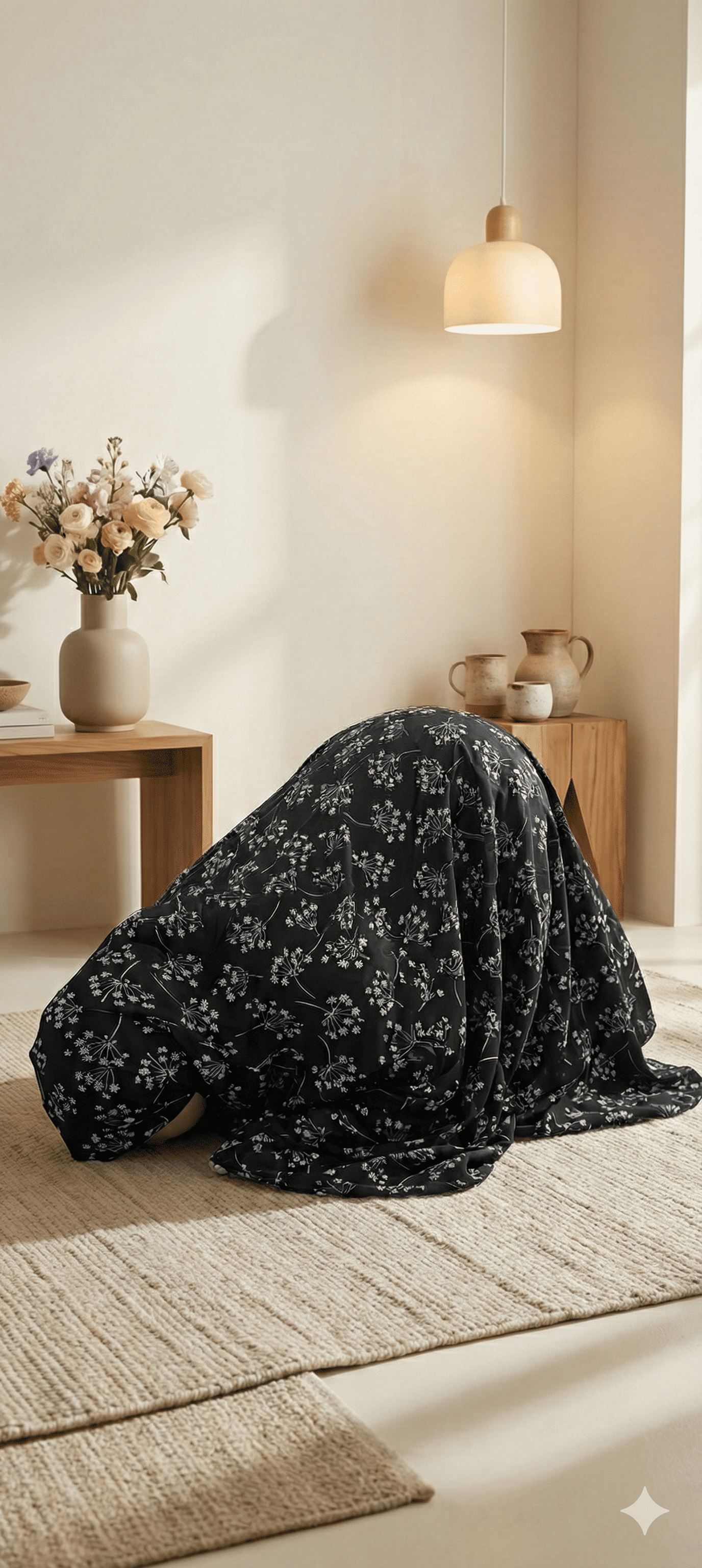 Midnight Serenity Prayer Scarf for Kids