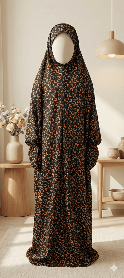 Mocha Dusk Prayer Scarf