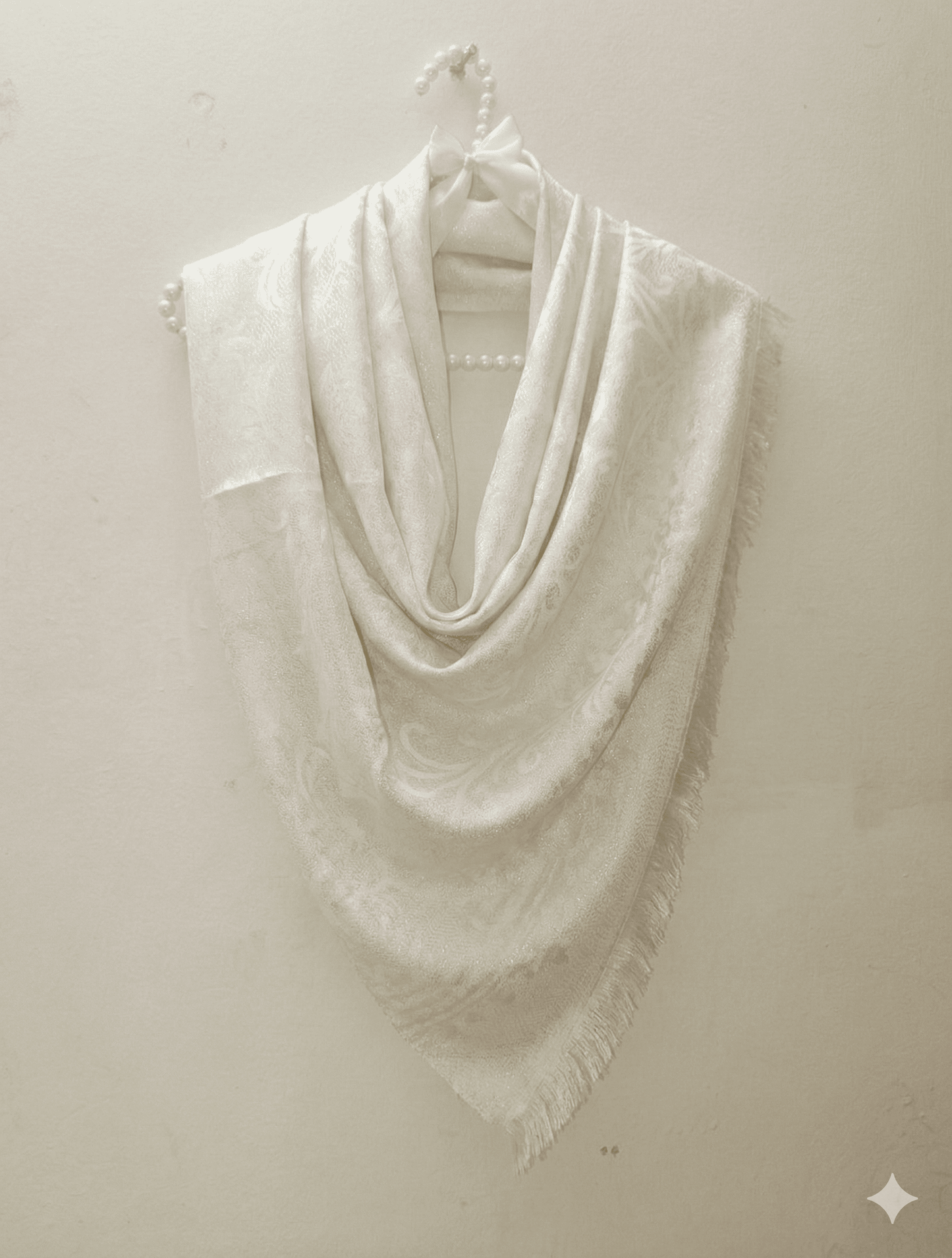 White China Silk Scarf