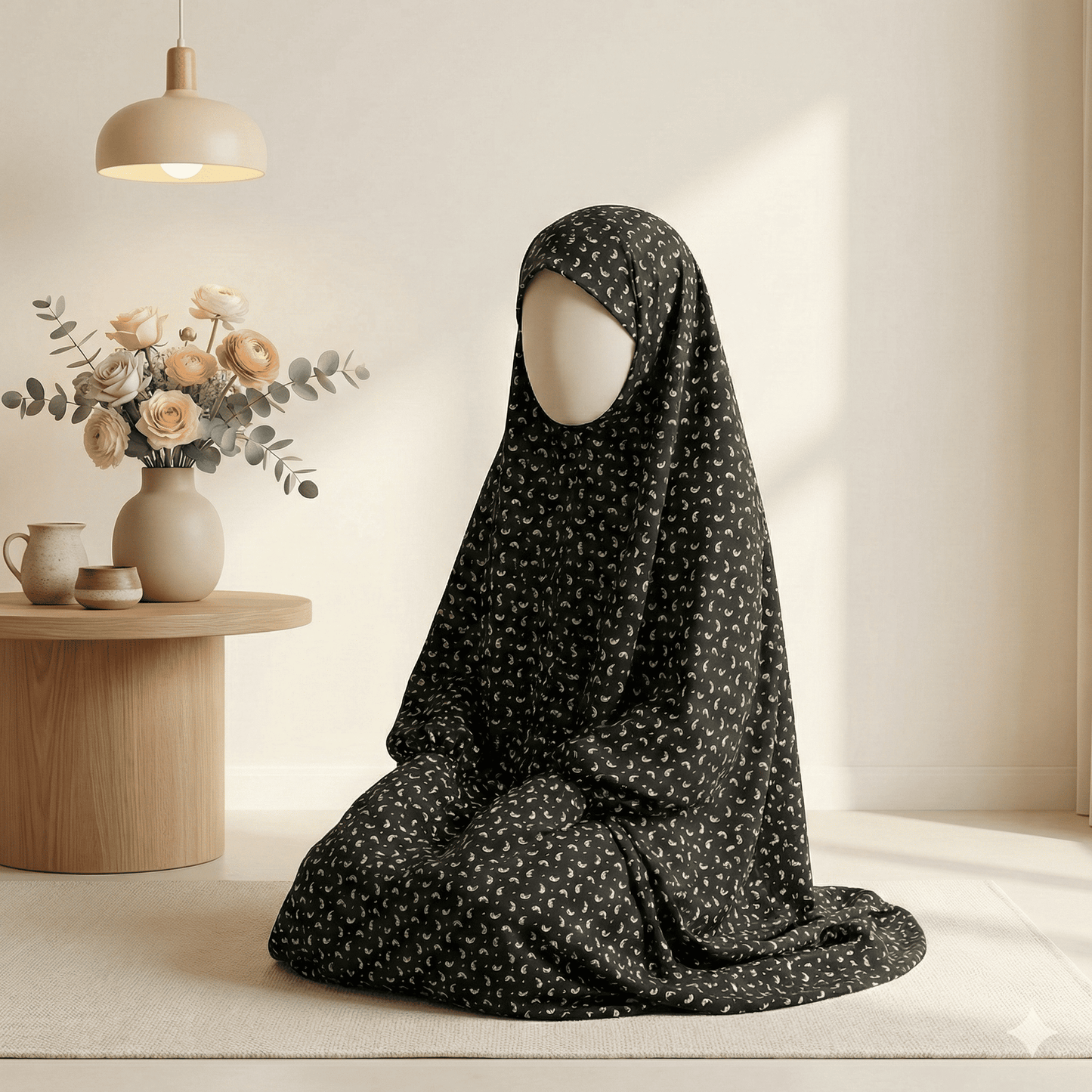 Black Noor Prayer Shawl for Kids