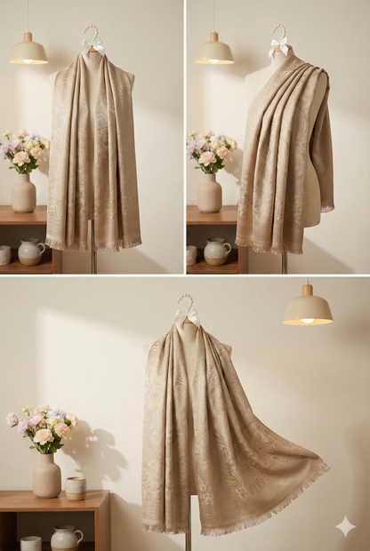 Golden China Silk Scraf