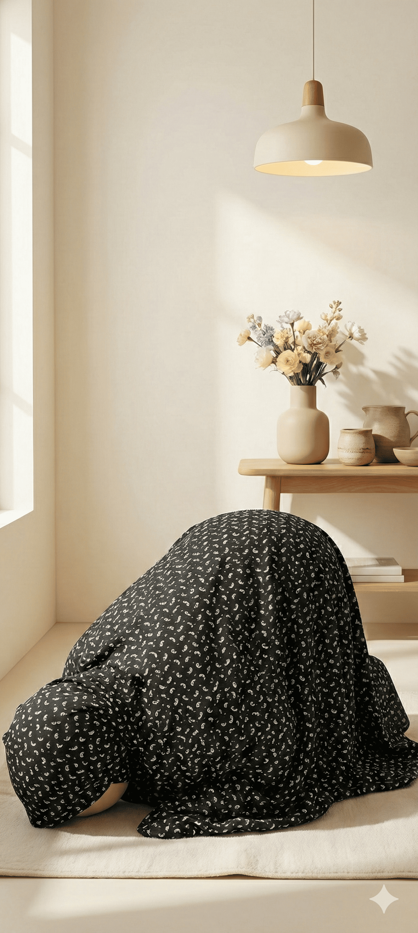 Black Noor Prayer Shawl for Kids