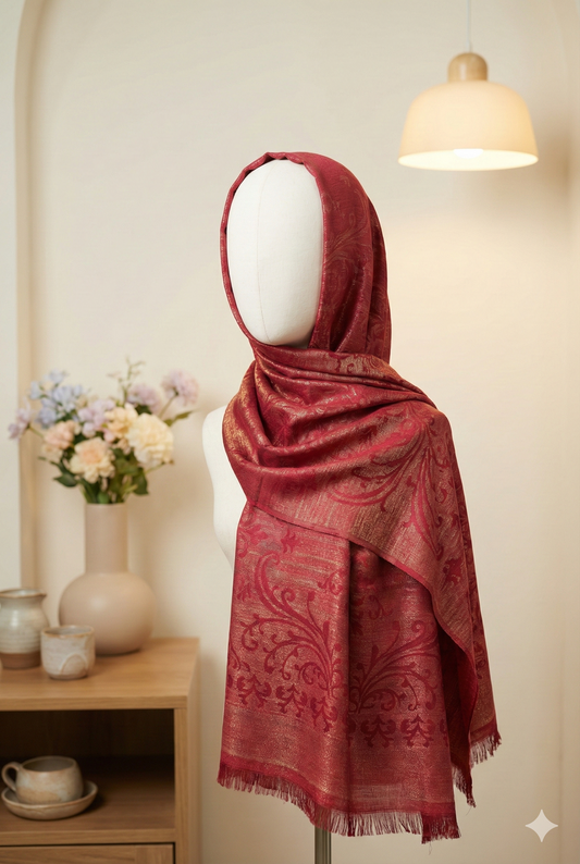 Pink China Silk Scraf