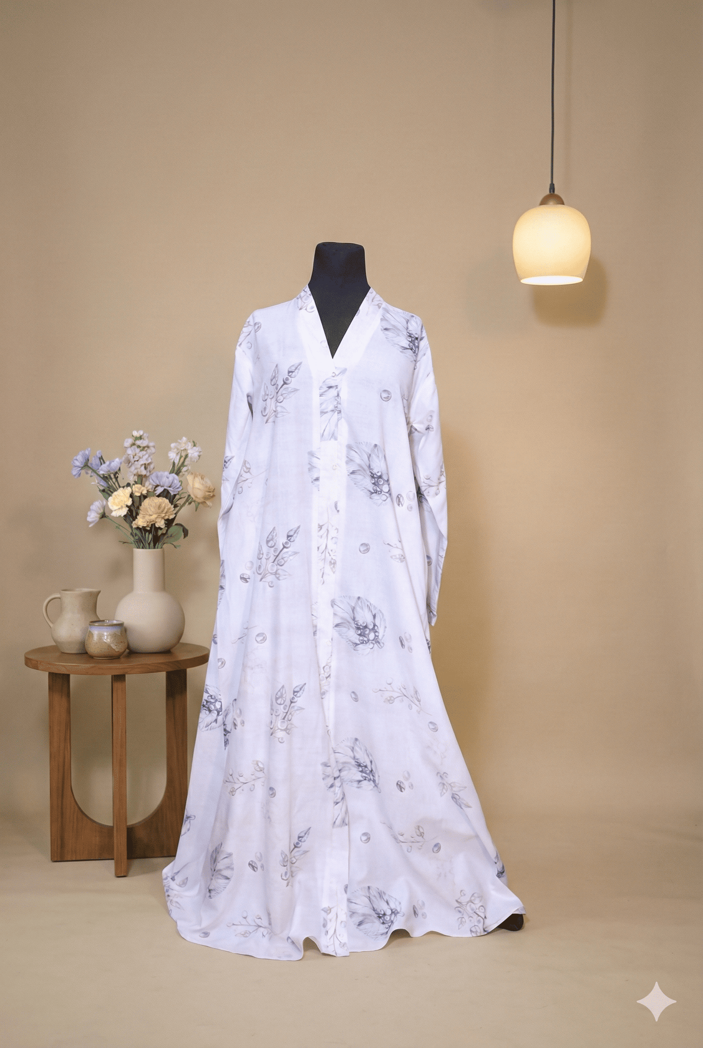 Petal Princess Kids Abaya | Bubblegum Pink Floral Linen Abaya for Girls