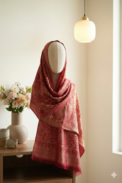 Pink China Silk Scraf