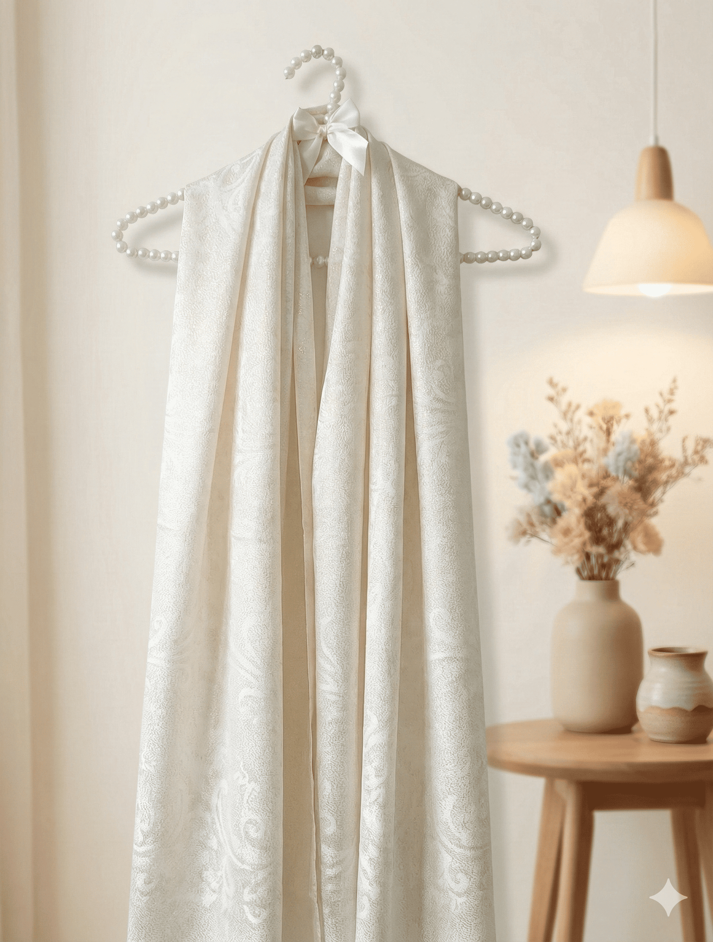 White China Silk Scarf