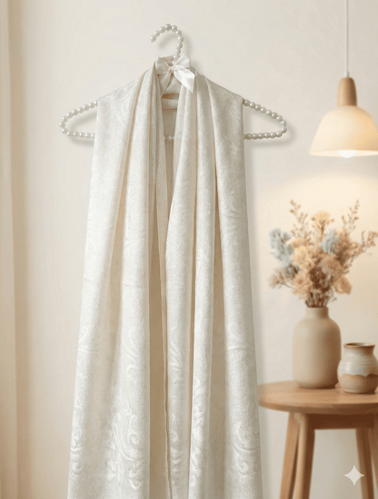 White China Silk Scarf