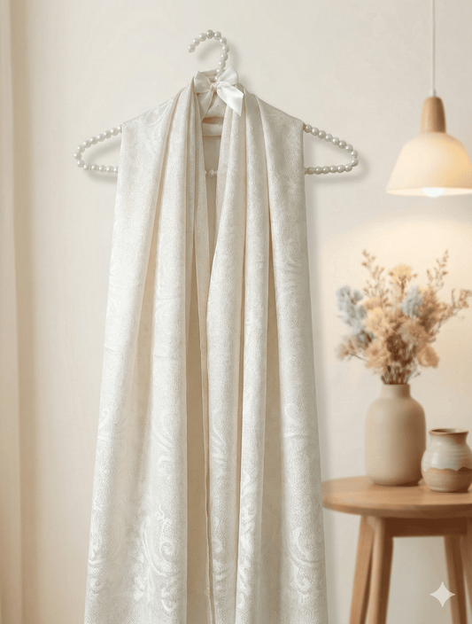 White China Silk Scarf