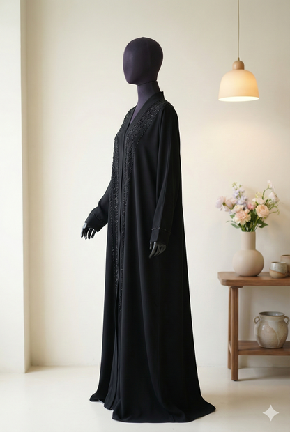 🖤 COAL Premium Handcrafted Abaya – Timeless Elegance &amp; Durability