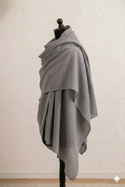 🧣 Premium Plain Cotton Lawn Scarves ( 5 Colors Available)