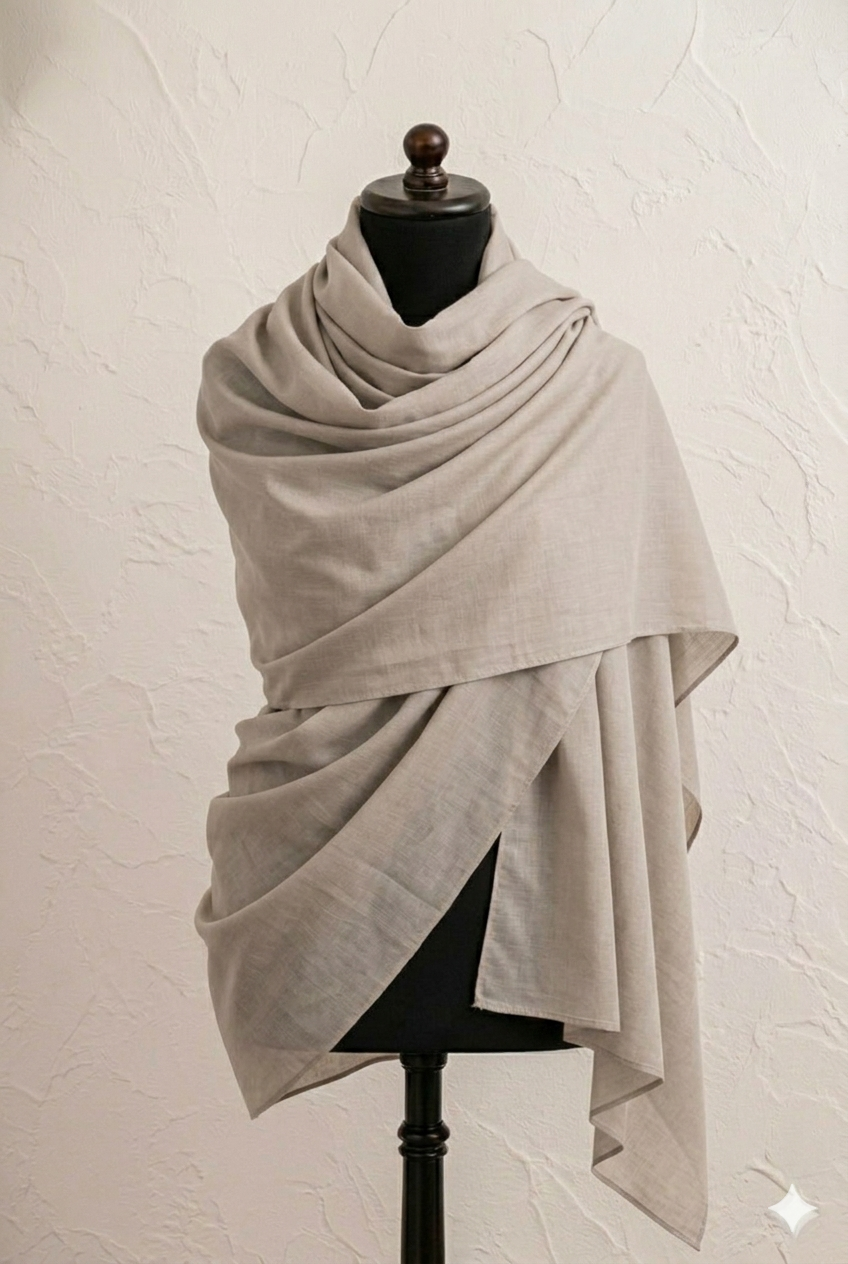 🧣 Premium Plain Cotton Lawn Scarves ( 5 Colors Available)