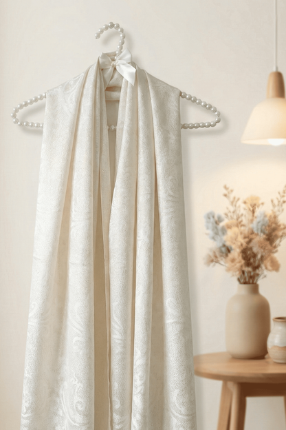 White China Silk Scarf