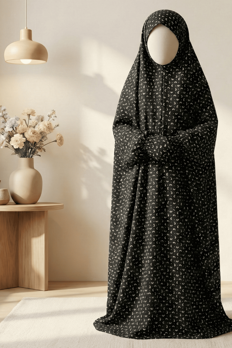 Black Noor Prayer Shawl for Kids