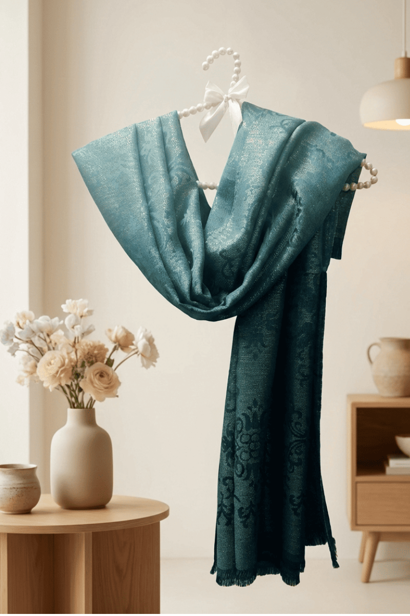 Green China Silk Scraf