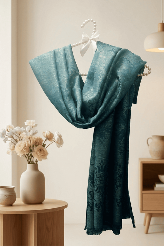 Green China Silk Scraf