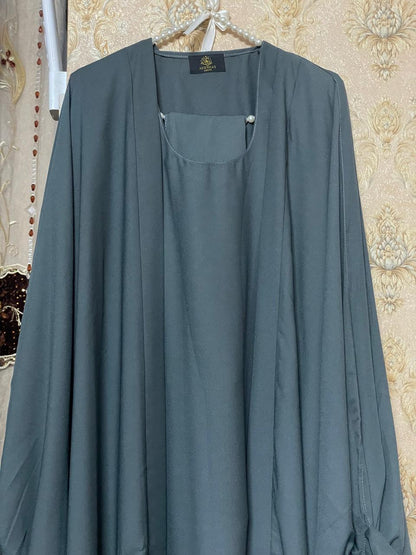 Elegance Draped Kaftan Abaya / Designer Modest Wear