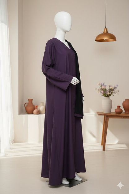 Maroon Abaya | Premium Nida Fabric
