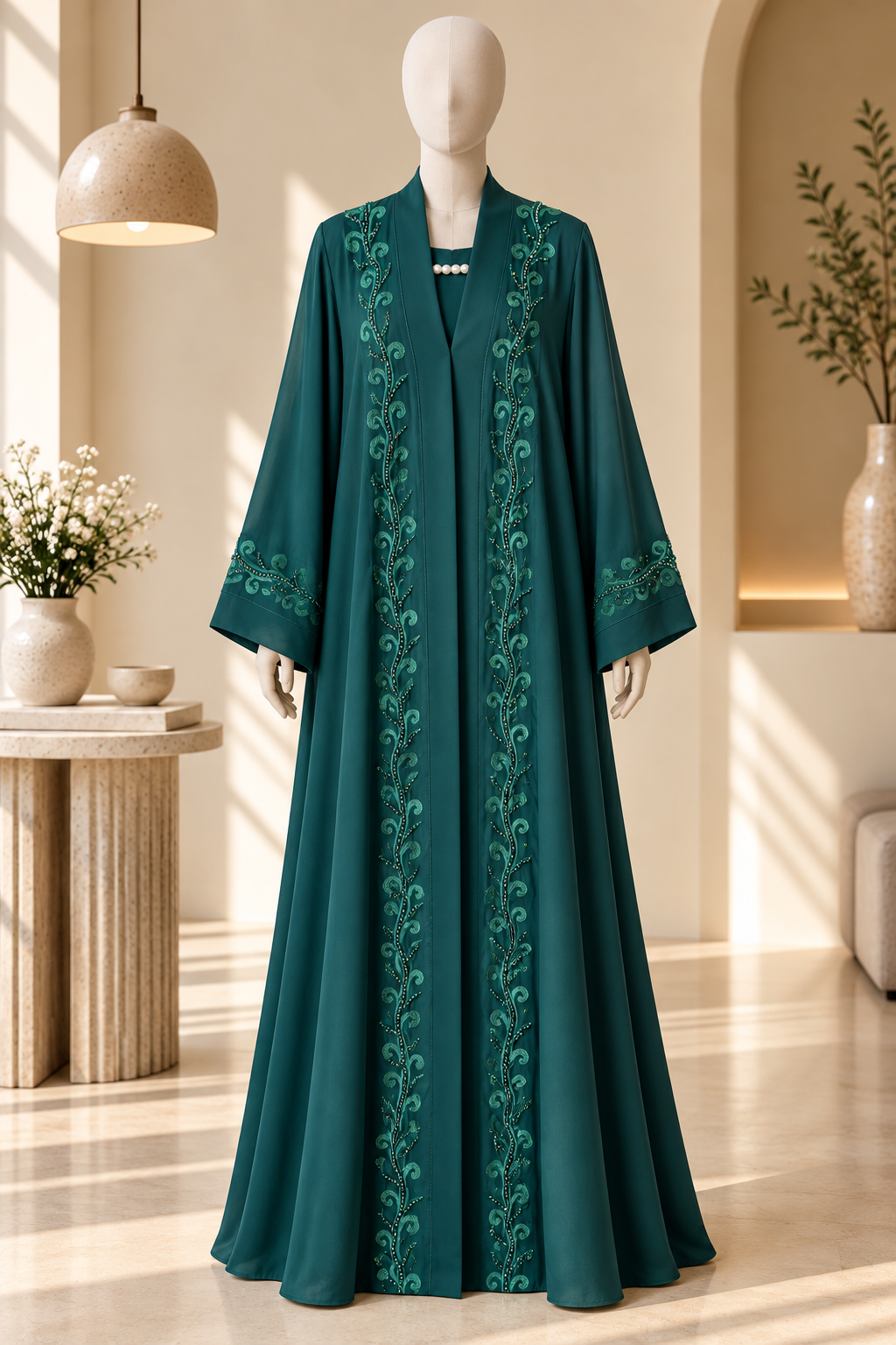 Bakhtawar Green Abaya